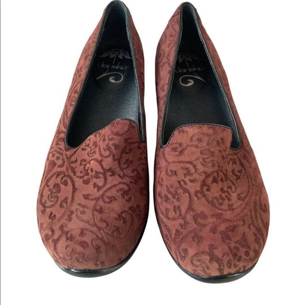 Dansko Olivia plum purple rolled slip on loafer woman size 7.5